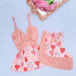 Baby Doll Rendado Estampado