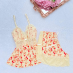 Baby Doll Rendado Estampado
