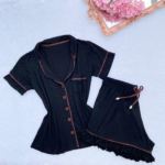 Americano Manga Curta com Short em Babado